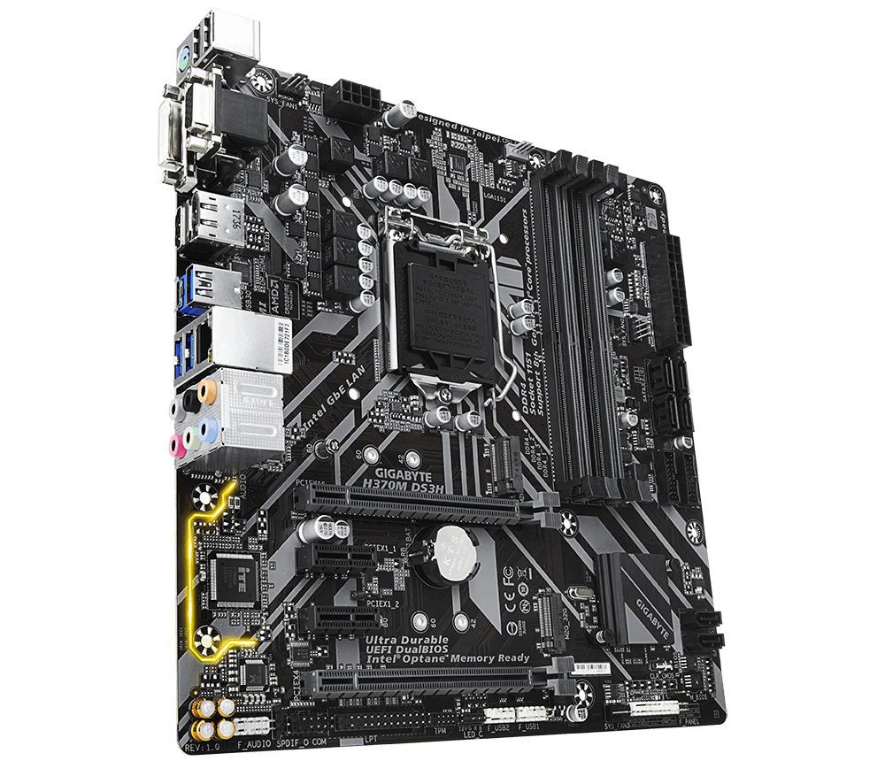 Gigabyte H370M DS3H - Motherboard Specifications On